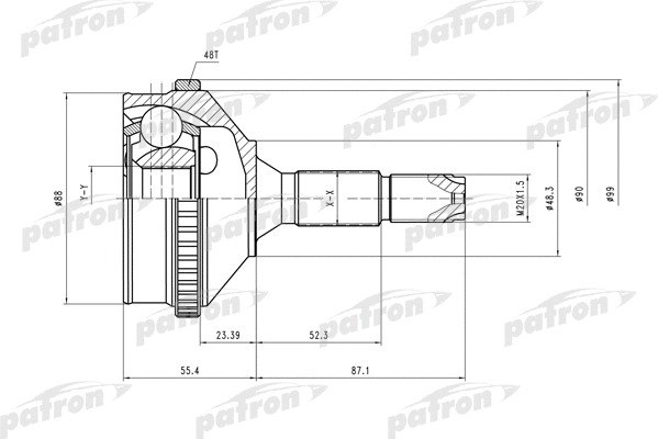 ШРУС Patron PCV2056