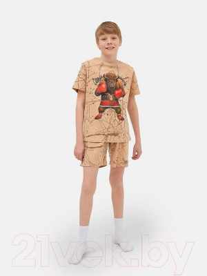 Комплект детской одежды Mark Formelle 563318 (р.140-68, бежевая текстура)