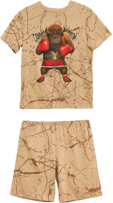 Комплект детской одежды Mark Formelle 563318 (р.152-76, бежевая текстура)