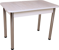 Обеденный стол СВД Юнио 100-130x60 / 051.П17.Х (ледяное дерево/хром) - 