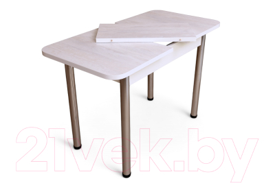 Обеденный стол СВД Юнио 100-130x60 / 051.П17.Х (ледяное дерево/хром)