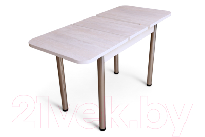 Обеденный стол СВД Юнио 100-130x60 / 051.П17.Х (ледяное дерево/хром)