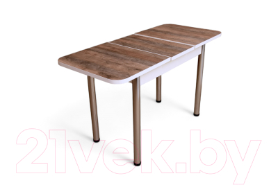 Обеденный стол СВД Юнио 100-130x60 / 051.П18.Х (австралийское дерево/хром)
