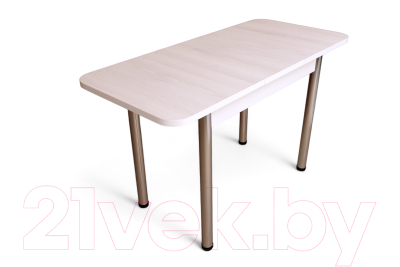 Обеденный стол СВД Юнио 100-130x60 / 051.П21.Х (снежный ясень/хром)