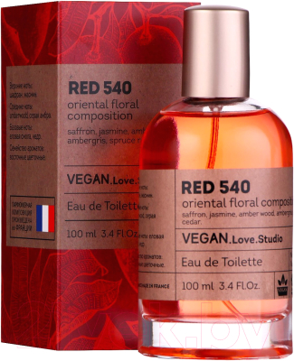 Туалетная вода Delta Parfum Vegan Love Studio Red 540 (100мл)