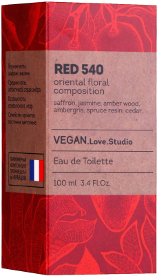 Туалетная вода Delta Parfum Vegan Love Studio Red 540 (100мл)