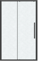 Душевая дверь Grossman Cosmo 100x195 / 100.K33.02.100.21.02 (черный матовый/стекло шиншилла) - 