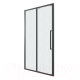 Миниатюра изображения товара Душевая дверь Grossman Cosmo 100x195 / 100.K33.02.100.21.02 (черный матовый/стекло шиншилла)