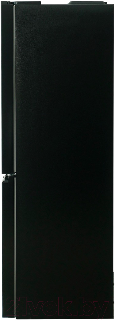 Холодильник с морозильником Centek CT-1745 NF Black Glass