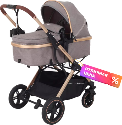 Детская универсальная коляска Rant Basic Pulsar Gold 2 в 1 / RA160  (Beige) - 