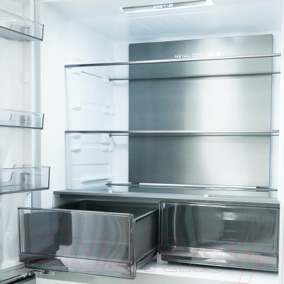 Холодильник с морозильником Centek CT-1743 Gray Stone