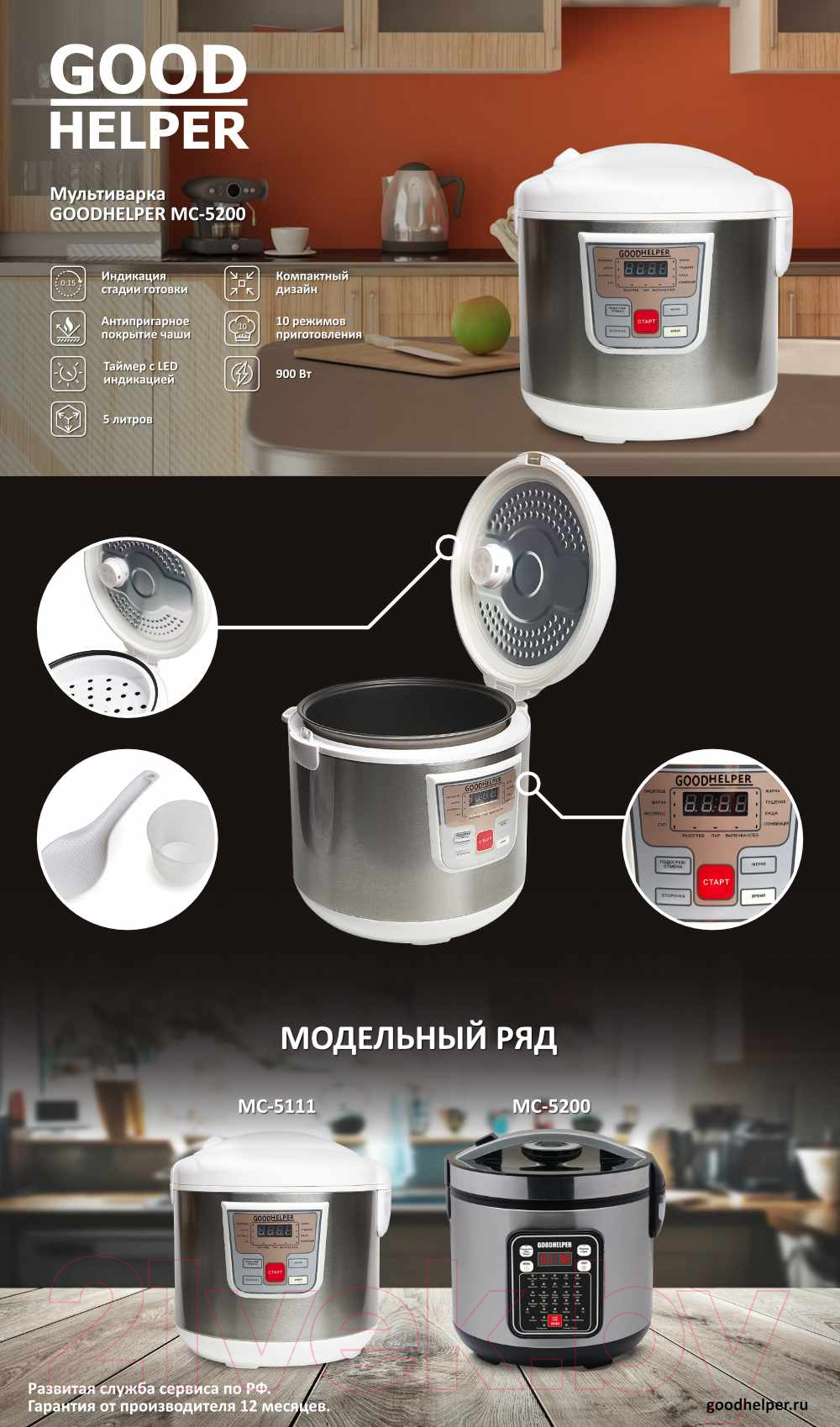 Мультиварка Goodhelper MC-5111