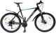 Велосипед GreenLand Discovery 27.5 (21, черный/зеленый) - 