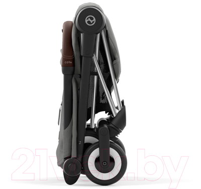 Детская прогулочная коляска Cybex Coya с дождевиком (Mirage Grey/Chrome Brown)