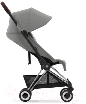 Детская прогулочная коляска Cybex Coya с дождевиком (Mirage Grey/Chrome Brown)