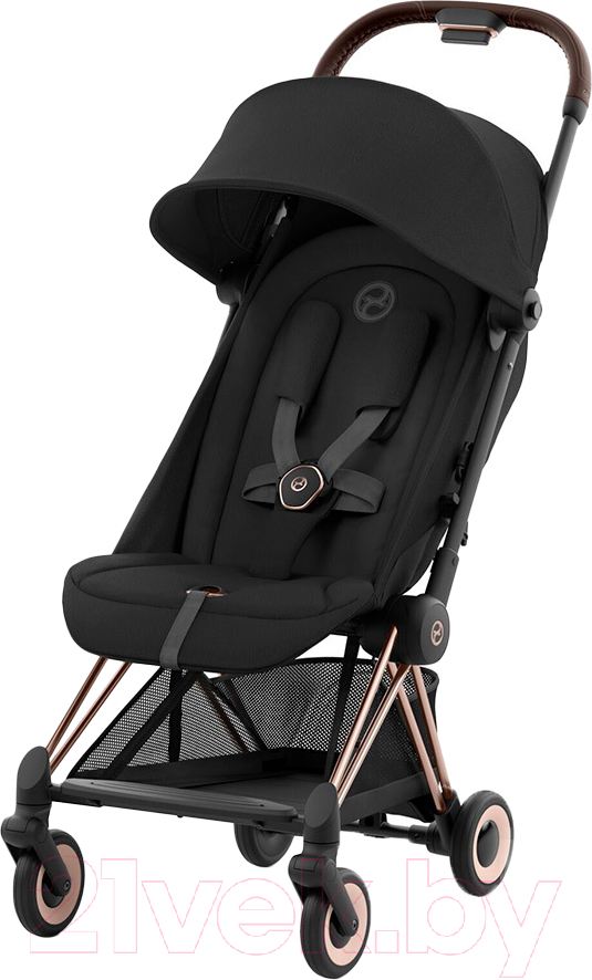 Детская прогулочная коляска Cybex Coya Rosegold с дождевиком