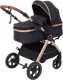 Детская универсальная коляска Rant Basic Roller Gold 2 в 1 / RA161  (Black) - 