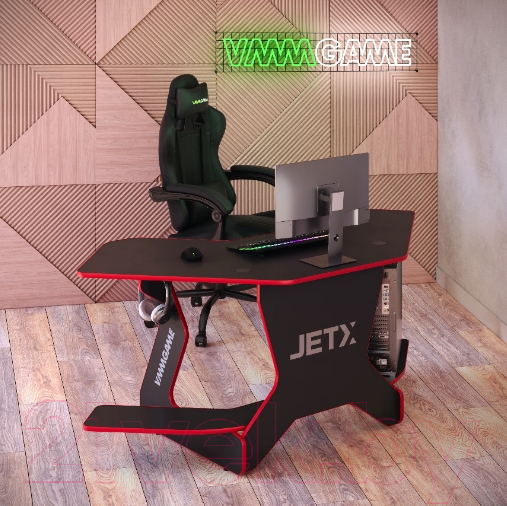 Геймерский стол Vmmgame Jetx Dark Red / SF-1BRD