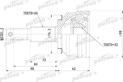 ШРУС Patron PCV9819 - 