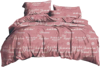 Комплект постельного белья PANDORA №4076-3 2.0 с европростыней (полисатин) - 