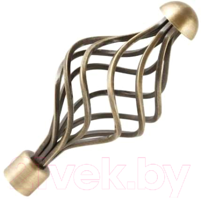 Изображение товара Набор наконечников для карниза АС ФОРОС Ажур D19 (2шт, антик)