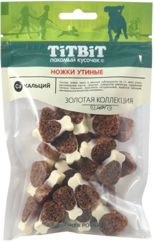 Лакомство для собак TiTBiT Золотая коллекция Ножки утиные / 26403 (55г)