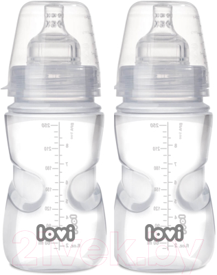 Набор бутылочек для кормления Lovi Medical / 0272 (2шт, 250мл)