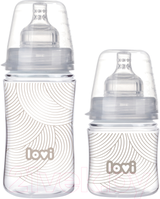 Набор бутылочек для кормления Lovi Harmony / 0346 (120мл, 250мл)