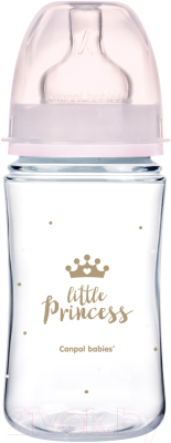 Набор бутылочек для кормления Canpol Royal Baby / 0294 (розовый)