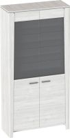 Шкаф с витриной Мебельград Мальта 2-х дверный (дуб винтерберг) - 