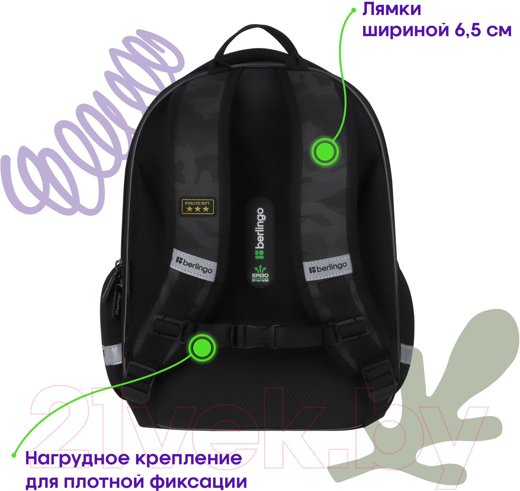 Школьный рюкзак Berlingo Expert Mini. Explorer / RU-EXM-1023