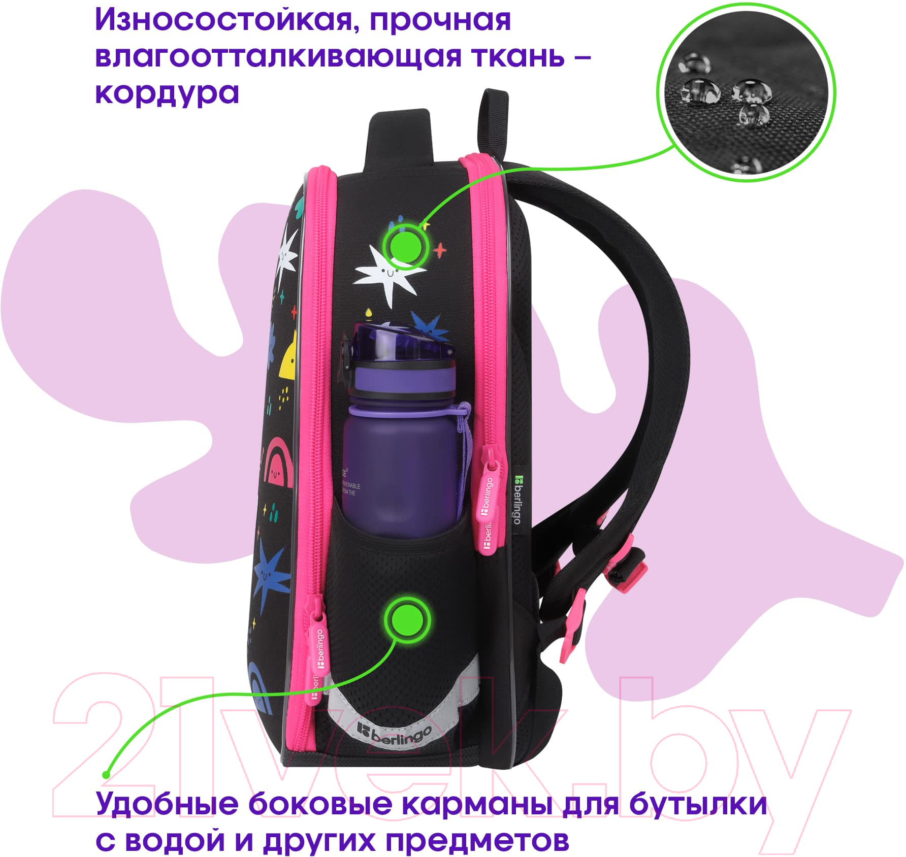 Школьный рюкзак Berlingo Expert Mini. Funny Colors / RU-EXM-1019