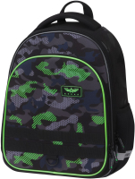 Школьный рюкзак Berlingo Expert Plus. Black And Green / RU-EXPL-10013 - 