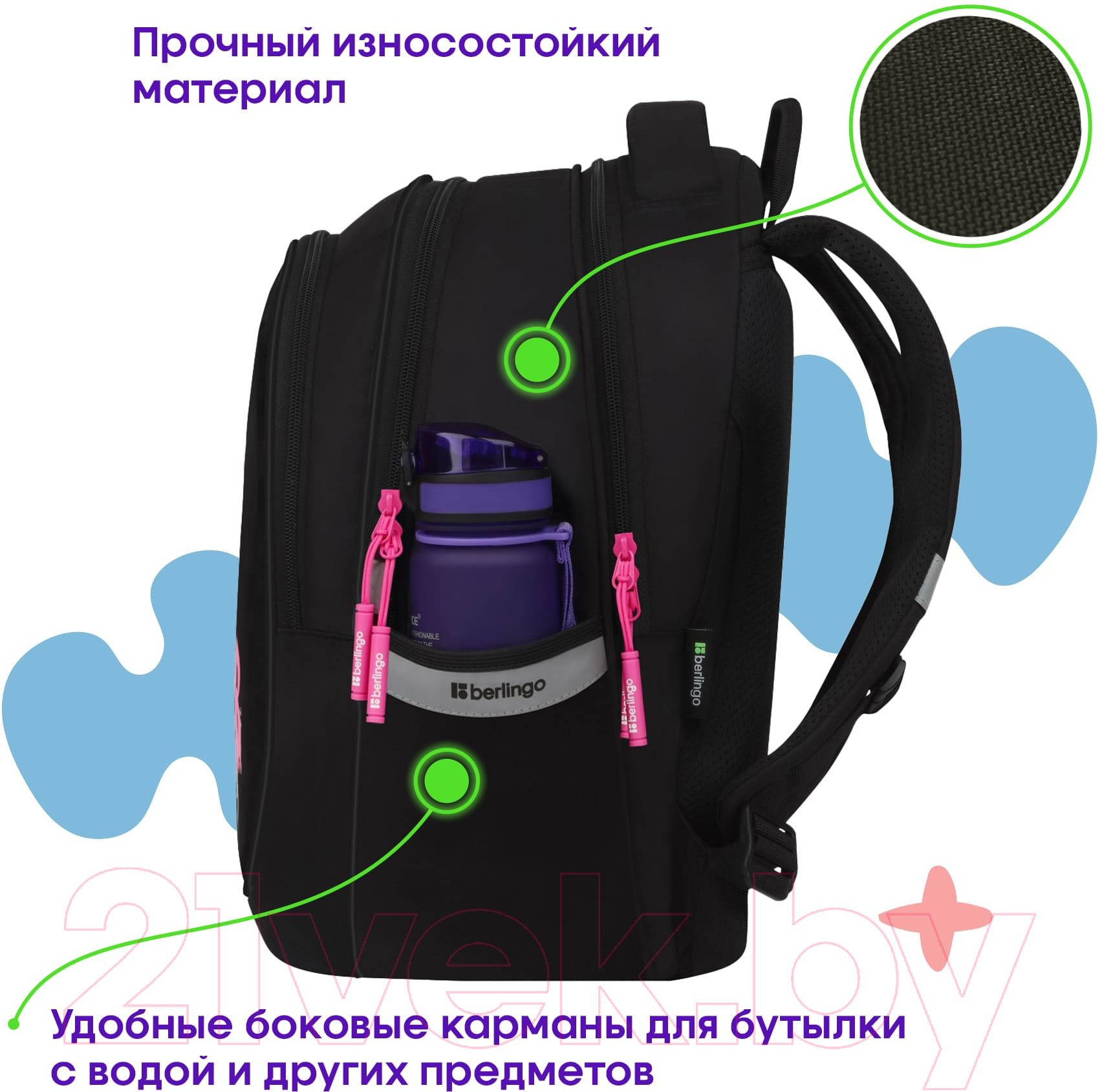 Школьный рюкзак Berlingo Modern. Fashion Bear / RU-MD-1030