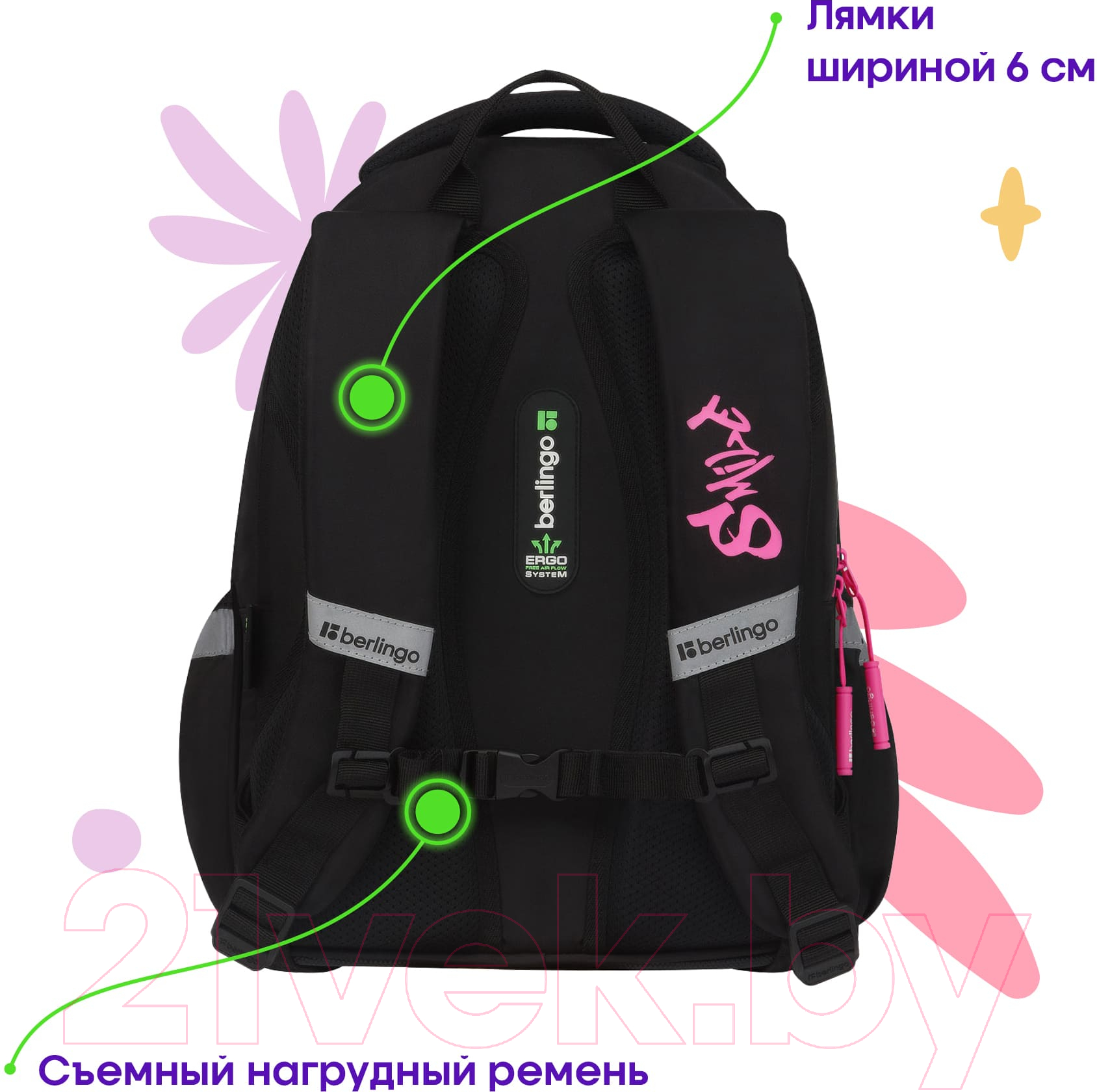 Школьный рюкзак Berlingo Modern. Fashion Bear / RU-MD-1030