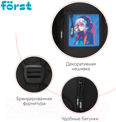 Школьный рюкзак Forst F-Teens. Anime Girl / FT-RM-142402