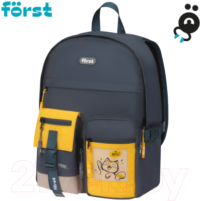 Школьный рюкзак Forst F-Teens. Hi, Cat! / FT-RM-142407