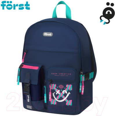 Школьный рюкзак Forst F-Teens. Pinky smile / FT-RM-142404