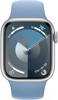 Умные часы Apple Watch Series 9 GPS 41mm (серебристый, ремешок M/L)