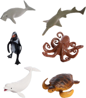 Набор фигурок игровых Sima-Land Морские животные. Морские обитатели KZ956-013F / 9942320 (6шт) - 