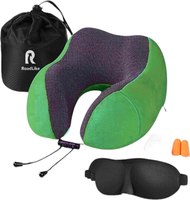 Подушка на шею RoadLike Travel Kit Velvet / 417746 (зеленый) - 