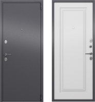 Входная дверь Torex LF1 Alfa LT MP темно-серый букле графит/СК-69 бьянко (86x205, правая) - 