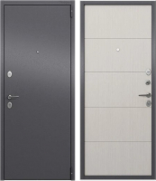 Входная дверь Torex LF2 Alfa LT MP темно-серый букле графит/А6-28 лиственница белая (86x205, правая) - 