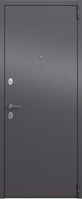 Входная дверь Torex LF2 Alfa LT MP темно-серый букле графит/А6-28 лиственница белая (86x205, правая)