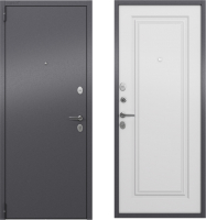 Входная дверь Torex LF1 Alfa LT MP темно-серый букле графит/СК-69 бьянко (96x205, левая) - 