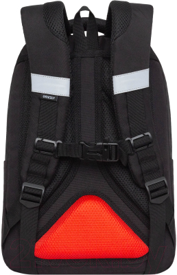 Школьный рюкзак Grizzly RB-452-3 (черный/красный)
