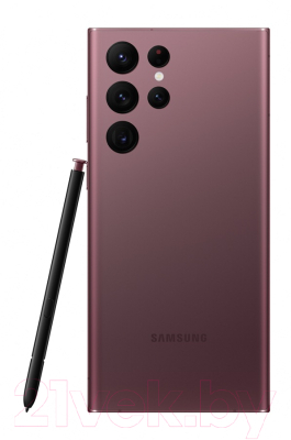 Смартфон Samsung Galaxy S22 Ultra 512GB / 2QSM-S908BDRHSEK восстан. Грейд A+ (бургунди)