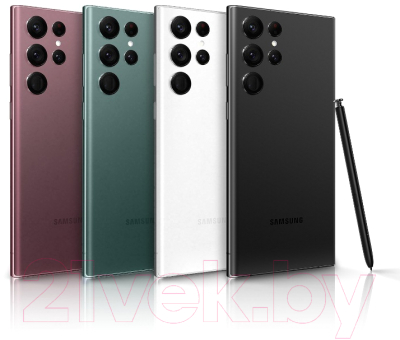Смартфон Samsung Galaxy S22 Ultra 128GB/2BSM-S908BDRDSEK восстановленный Грейд B (бургунди)