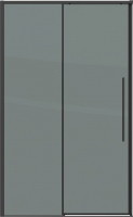 Душевая дверь Grossman Galaxy 100.K33.01.120.21.10 120x195 (черный матовый/стекло тонированное) - 