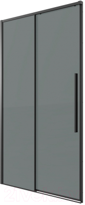 Душевая дверь Grossman Galaxy 100.K33.01.120.21.10 120x195 (черный матовый/стекло тонированное)